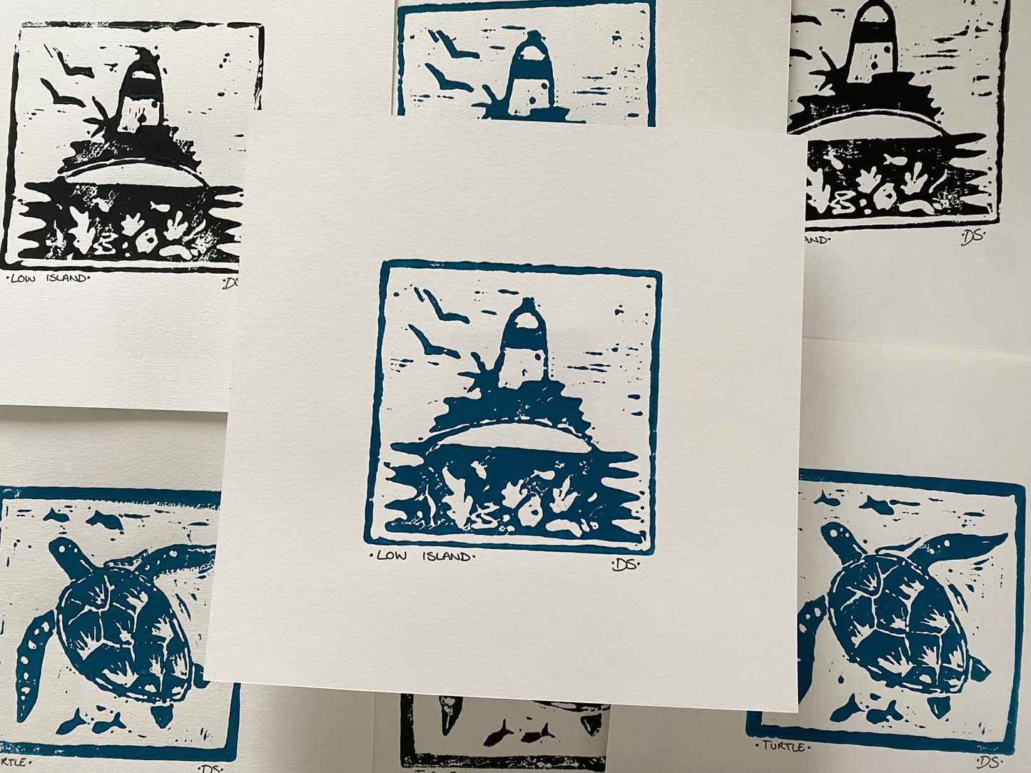 Square Lino Print